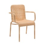 fauteuil de table en resine naturelle