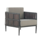 Fauteuil de jardin contemporain en résine
