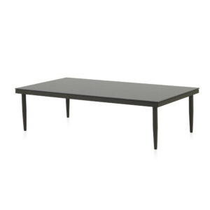 Table basse rectangulaire de jardin en aluminium