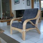 Fauteuil en rotin naturel haut de gamme