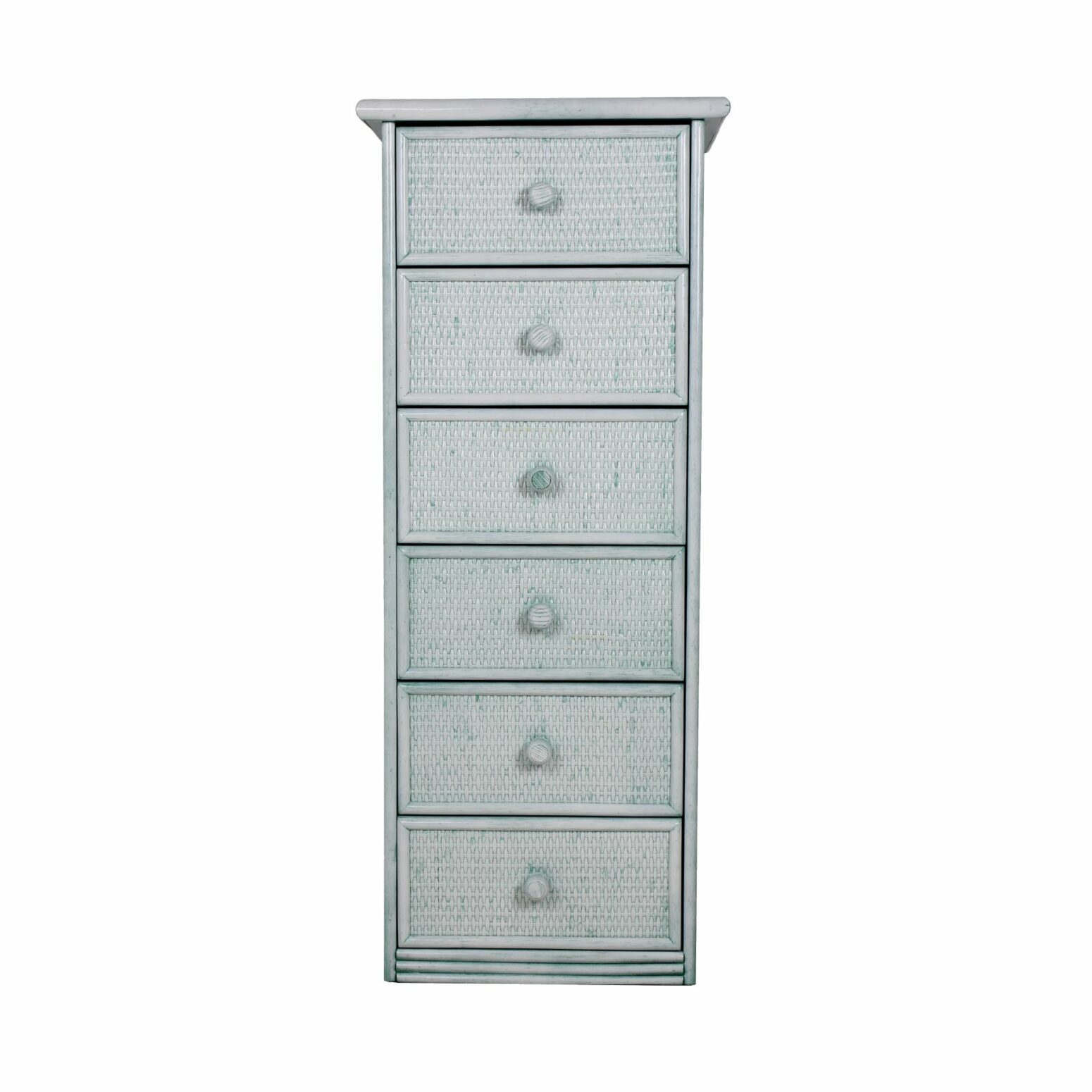Chiffonnier en rotin 6 tiroirs haut de gamme