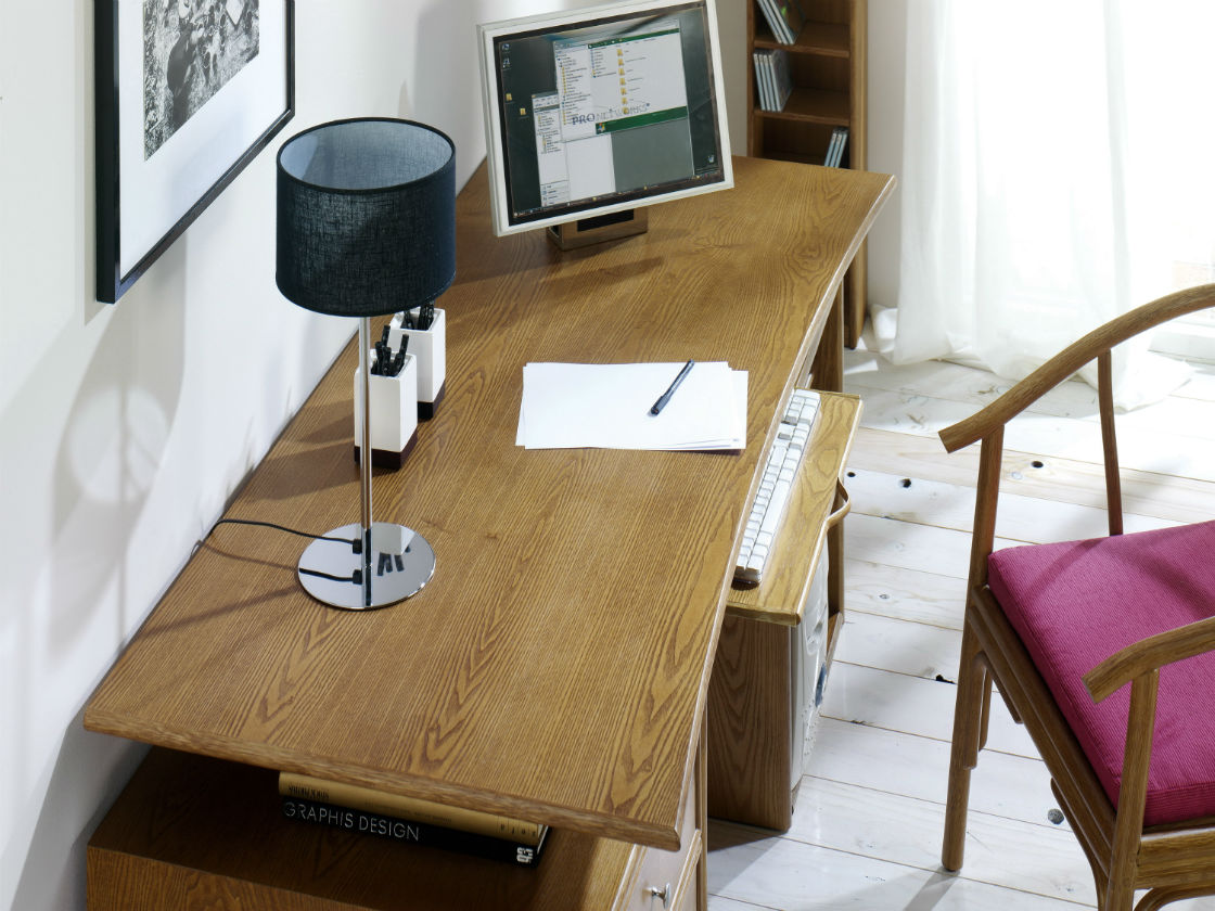 Bloc tiroir de bureau à roulettes en bois - Brin d'Ouest