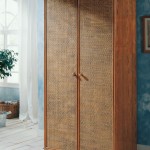 Armoire 2 portes en rotin