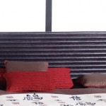 Tête de lit japonaise design en rotin