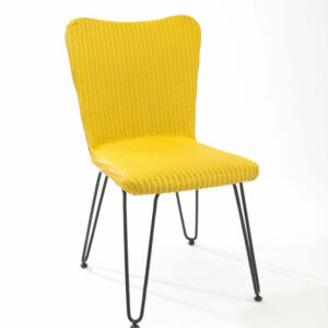 Chaise style scandinave jaune