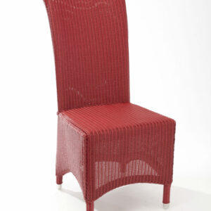 Chaise esthétique en loom framboise