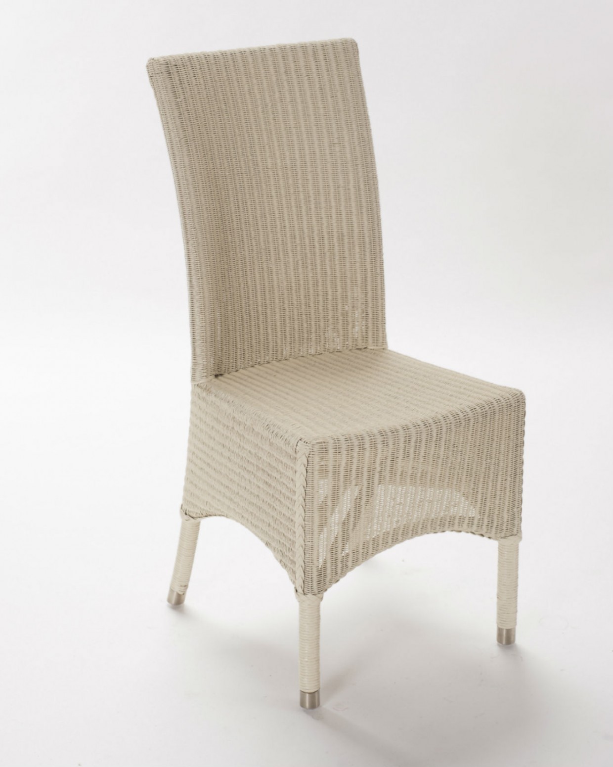 chaise lloyd loom blanche