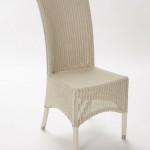 chaise lloyd loom blanche