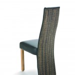 Chaise haut dossier en loom