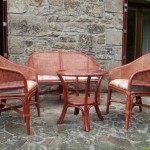 Petite salon complet en rotin
