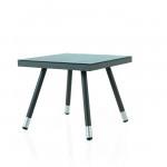 Petite table de jardin en aluminium