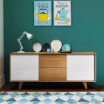 buffet scandinave design 2 portes et 3 tiroirs