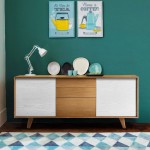 buffet scandinave design 2 portes et 3 tiroirs