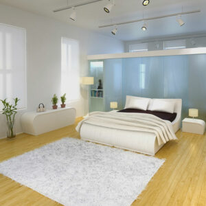 Chambre en rotin blanche moderne