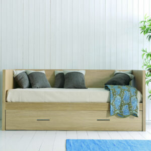 Canapé lit gigogne en bois