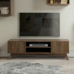 Meuble télé scandinave 2 portes 2 niches