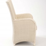 Fauteuil de salle à manger en loom