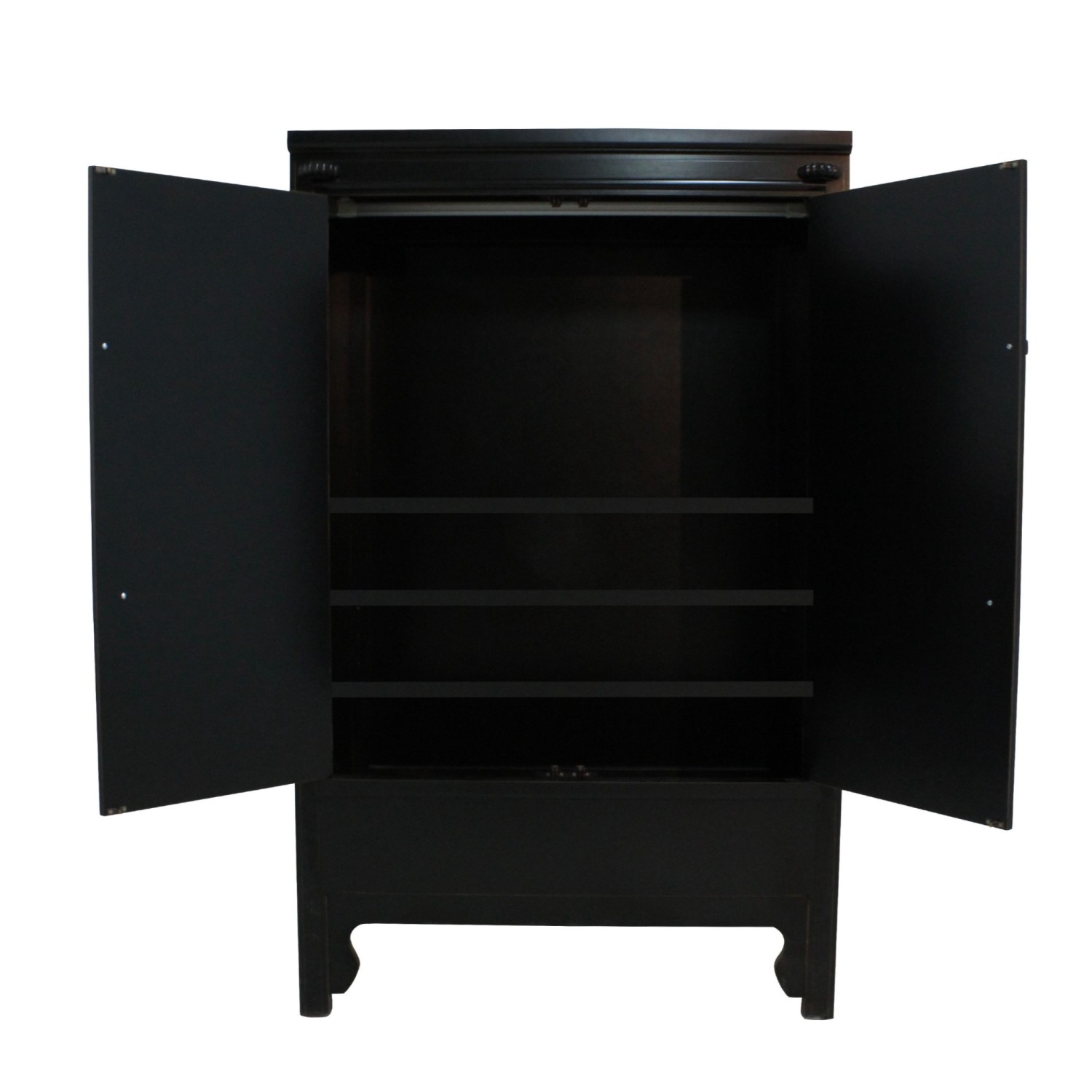 Asie Armoire Noir Commode Haute Chine Meuble Chinois Armoire de