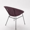 fauteuil rotin avec pieds metal noirs