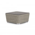 Table basse de jardin en resine tressée