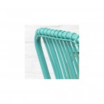 Fauteuil rotin vert emeraude