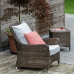Fauteuil extérieur aluminium et résine tressée couleur poivre