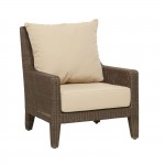 Fauteuil de jardin en résine tressée couleur poivre