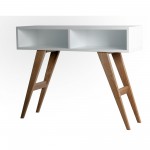 Console blanche avec niches style scandinave