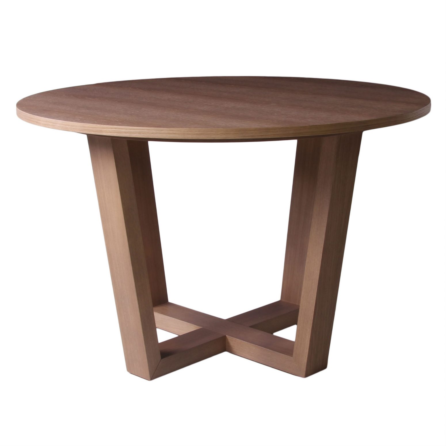 Table moderne ronde avec pieds croisés