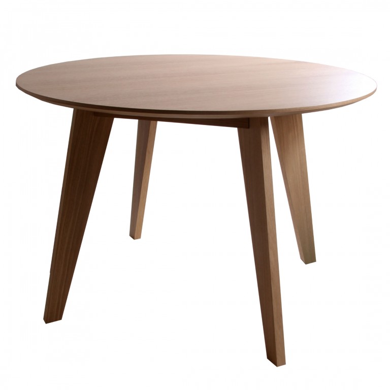 Table Ronde Design Scandinave Bleu Ciel Laquée, Vintage & Stylée