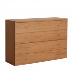 Commode 4 tiroirs poignées zamac