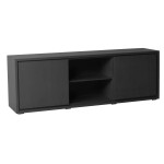 Meuble tv contemporain avec niches de rangement
