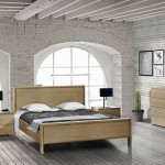 Chambre adulte style contemporain en bois