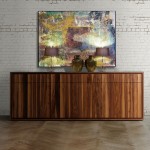 Buffet contemporain en noyer