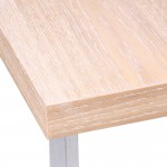 Table basse pieds inox