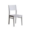 Chaise blanche en hêtre massif
