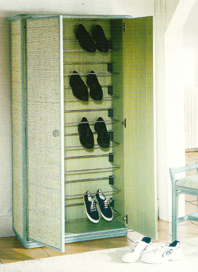 Armoire pour chaussures en rotin - Brin d'Ouest