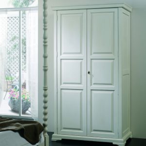 Armoire penderie bois hêtre massif 7 portes BORGA Choix couleur Naturel