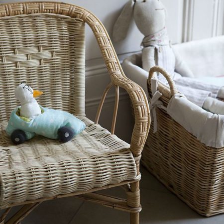 Fauteuil enfant rotin naturel