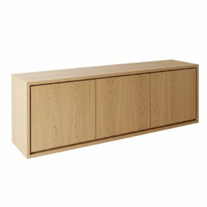 Buffet enfilade en bois 180 cm 3 portes