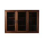 Meuble vitrine bas en bois