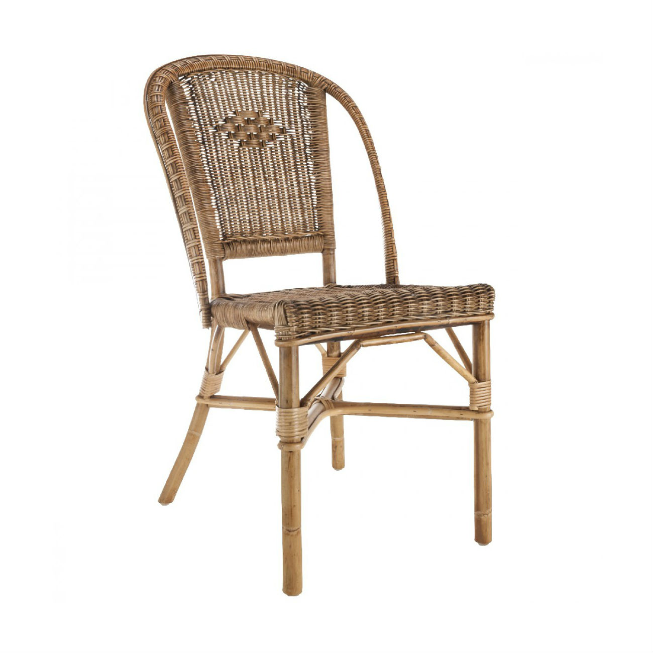 Chaises rotin naturel vintage Albertine Lot 2 890N