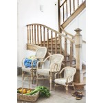 Ensemble de fauteuils en rotin vintage naturel