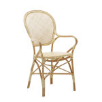 Fauteuil de table Rossini en rotin naturel