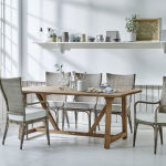 Fauteuils de table rotin avec table rectangulaire en teck
