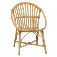 Fauteuil en rotin vintage Bruno KOK