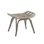 Repose pied en rotin Sika Design couleur taupe