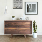 Petite buffet style scandinave placage noyer