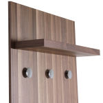Petit meuble porte manteau d'entrée en noyer