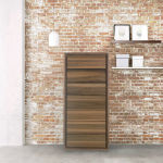 Chiffonnier en placage noyer 7 tiroirs